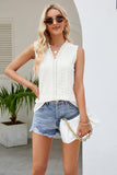 Spliced Lace V-Neck Tank - Trendsi