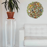 24 inch Painted Tree with Birds - Croix des Bouquets - Croix des Bouquets - Flyclothing LLC