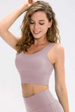 Scoop Neck Long Sports Bra - Trendsi - Flyclothing LLC