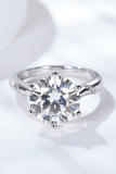 5 Carat  Moissanite Solitaire Ring - Trendsi