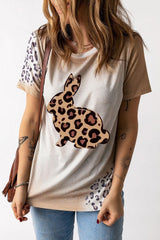 Easter Leopard Graphic Tee Shirt - Flyclothing LLC