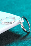 Minimalist 925 Sterling Silver Rhodium-Plated Ring - Trendsi