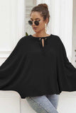 Tie Neck Balloon Sleeve Blouse - Trendsi - Flyclothing LLC