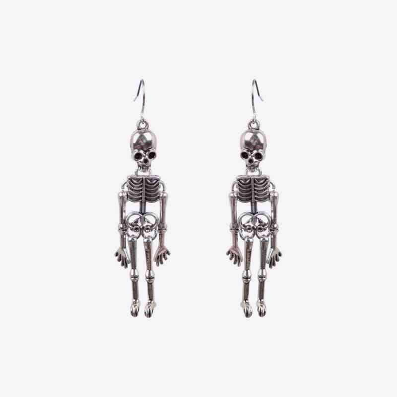 Skeleton Alloy Earrings - Trendsi - Flyclothing LLC
