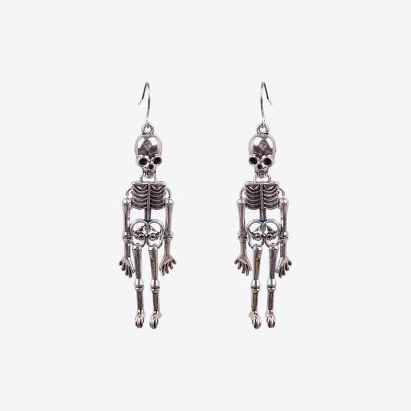 Skeleton Alloy Earrings - Trendsi - Flyclothing LLC