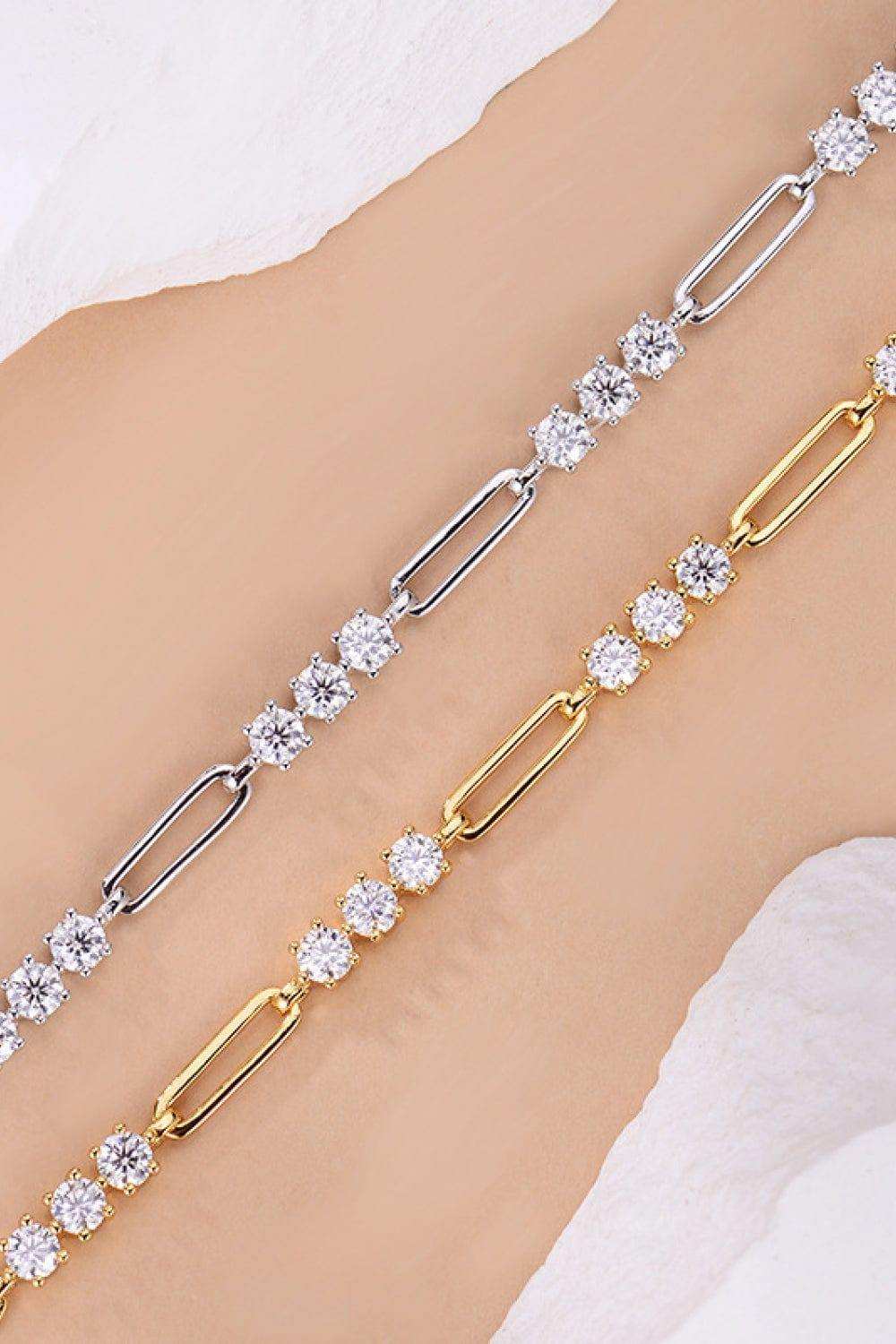 1.8 Carat Moissanite 925 Sterling Silver Bracelet - Trendsi - Flyclothing LLC