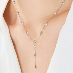 1.1 Carat Moissanite 925 Sterling Silver Necklace - Trendsi