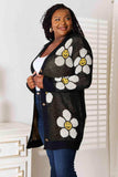 Double Take Floral Button Down Longline Cardigan - Trendsi - Flyclothing LLC