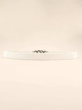 Zinc Alloy Buckle Elastic PU Belt - Trendsi - Flyclothing LLC