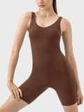 Wide Strap Active Romper - Trendsi - Flyclothing LLC