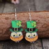 Owl Acrylic Dangle Earrings - Trendsi