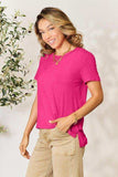 Basic Bae Full Size Round Neck Short Sleeve T-Shirt - Trendsi - Flyclothing LLC