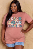 Simply Love Full Size TEACH LOVE INSPIRE Graphic Cotton T-Shirt - Trendsi - Flyclothing LLC