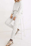 Dropped Shoulder Hoodie and Drawstring Pants Set - Trendsi - Flyclothing LLC