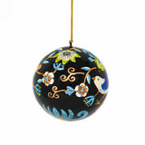 Handpainted Birds with Flowers Ornament, Set of 2 - Asha Handicrafts - Flyclothing LLC