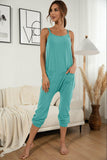 Spaghetti Strap Pocket Jumpsuit - Trendsi