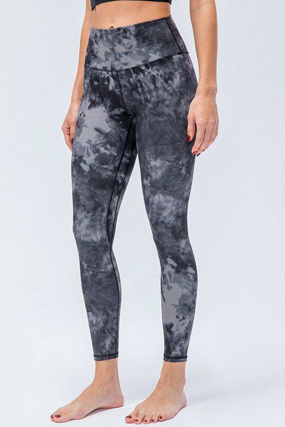 Wide Waistband Slim Fit Active Leggings - Trendsi - Flyclothing LLC