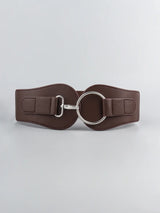 PU Elastic Wide Belt - Trendsi - Flyclothing LLC