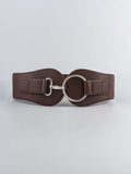 PU Elastic Wide Belt - Trendsi - Flyclothing LLC