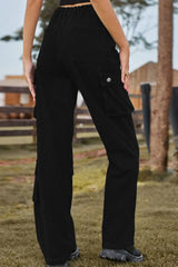Loose Fit Long Jeans with Pockets - Trendsi - Flyclothing LLC