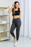 Leggings Depot Full Size Wide Waistband Cropped Joggers - Trendsi - Flyclothing LLC
