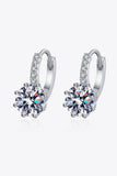 4 Carat Moissanite 925 Sterling Silver Earrings - Trendsi