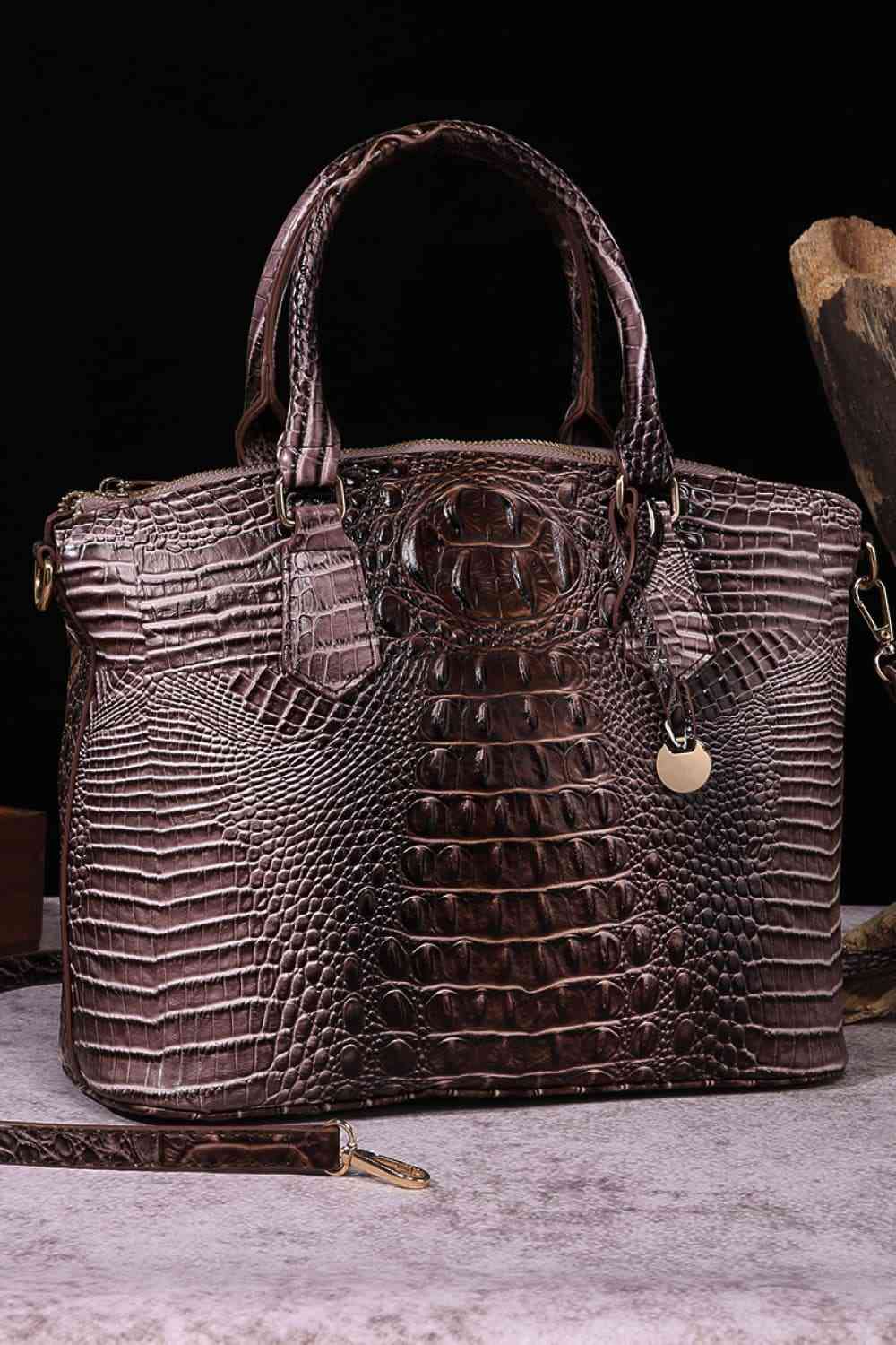 Gradient PU Leather Handbag - Trendsi - Flyclothing LLC