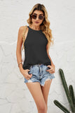 Grecian Neck Knit Tank - Trendsi