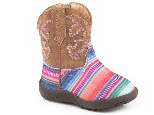 Roper Infant Girls Brown Shaft With Western Stitch - Roper