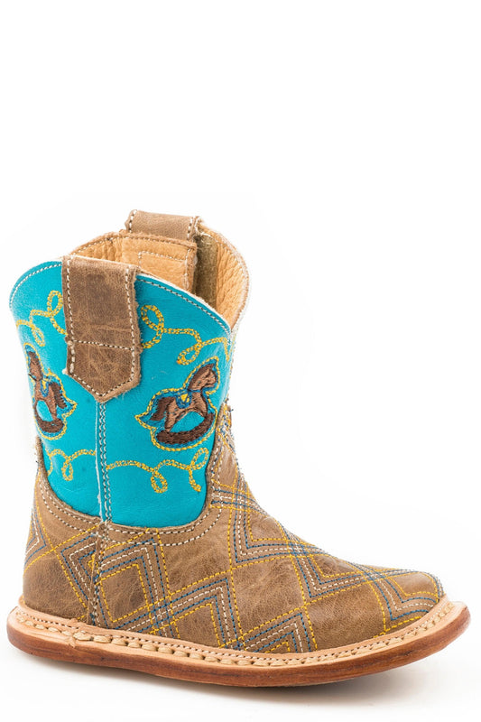 Roper Infant Boys Burnished Tan  Stitched Vamp - Roper