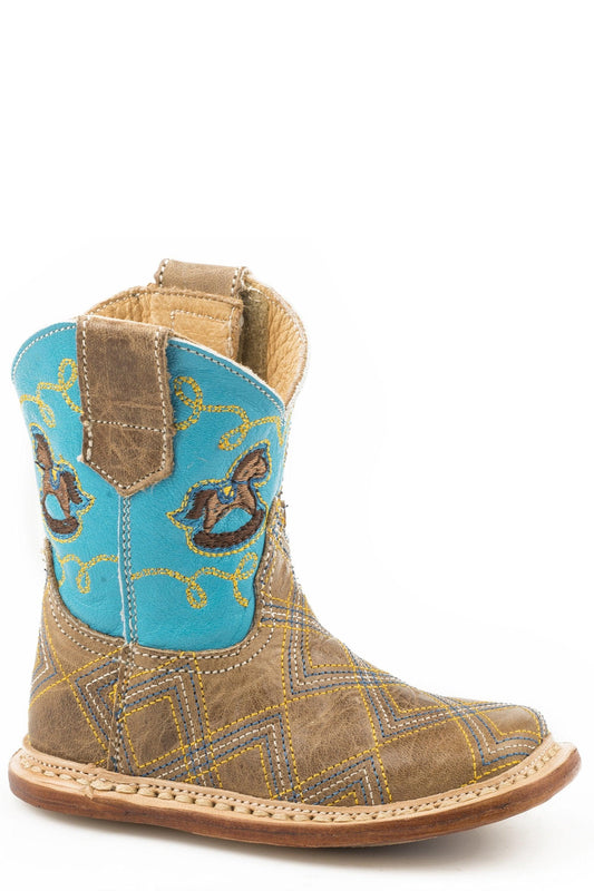 ROPER INFANT ROPER BOYS BURNISHED TAN STITCHED VAMP - Roper