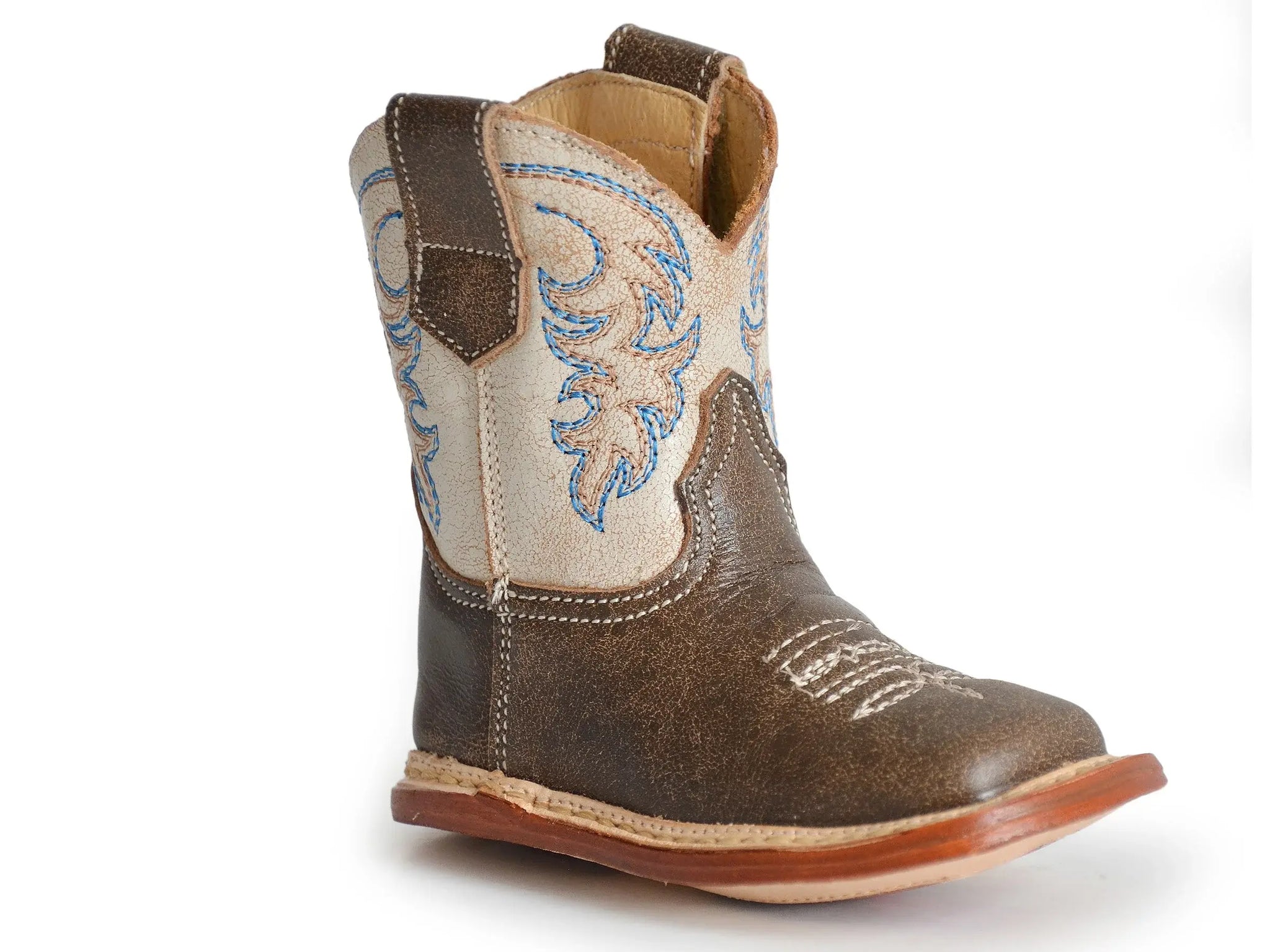 Roper Infant Boys Vintage Brown Leather Vamp With Creme Shaft - Roper - Flyclothing LLC