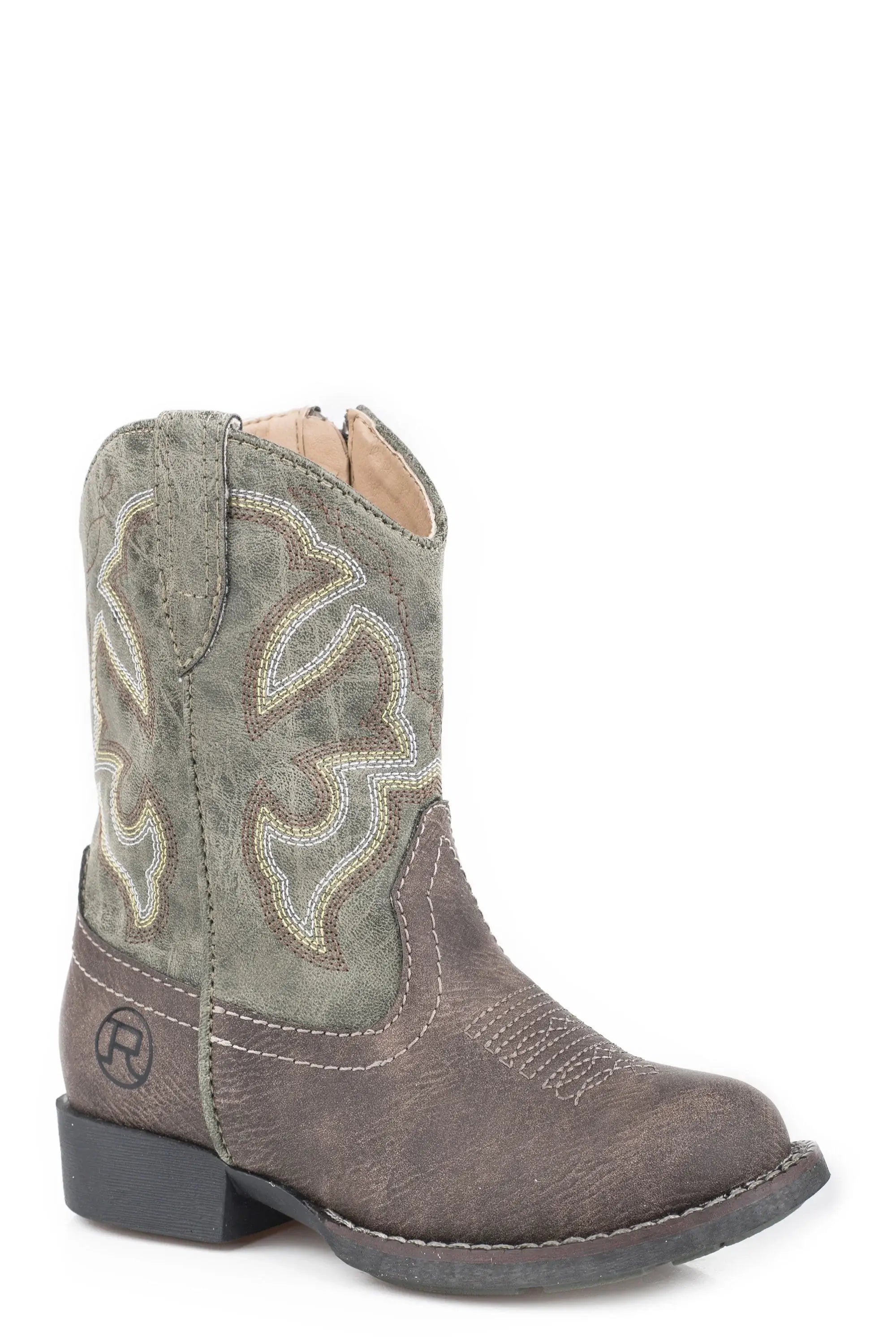Roper Boys Toddler Brown Vamp With Green Shaft - Roper - Flyclothing LLC