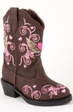 Roper Girls Toddler Brown With Winged Heart - Roper