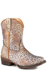 Roper Girls Toddler Snip Toe All Over Leopard Print - Roper