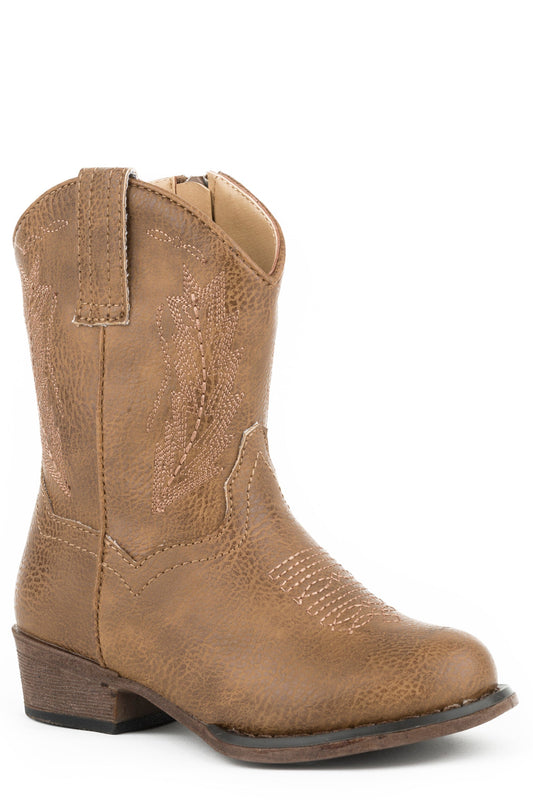 Roper Boys Toddler All Over Tan With Western Emboidery - Roper