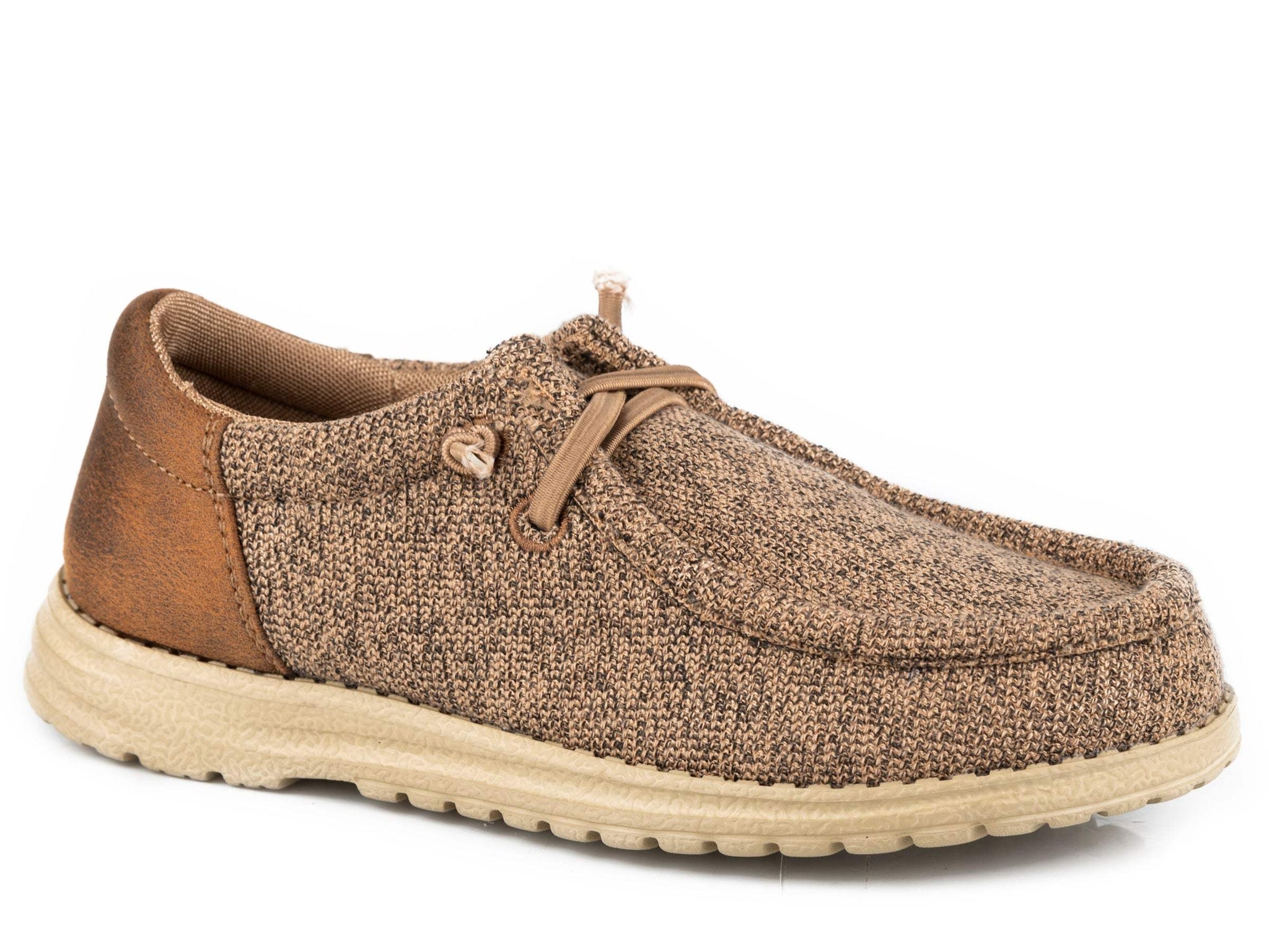 Roper Little Boys Tan Mesh With Faux Leather Heel - Roper - Flyclothing LLC
