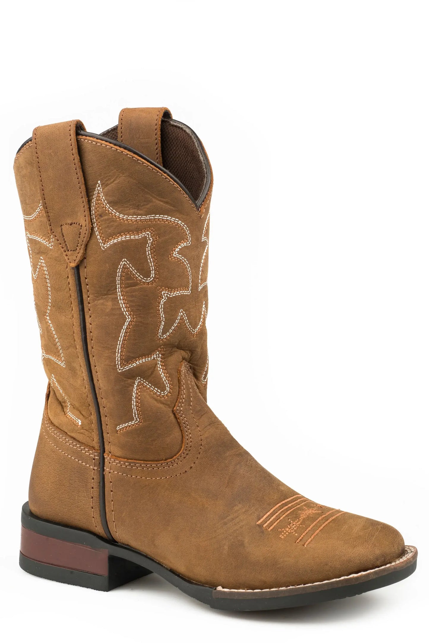 Roper Little Boys Crazy Horse Brown Vamp Upper - Roper - Flyclothing LLC