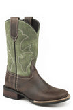 ROPER LITTLE ROPER BOYS BROWN OILED LEATHER VAMP - Roper