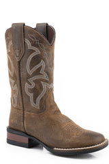 Roper Little Boys Beige Oiled Suede Leather Boot - Roper