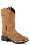 Roper Little Boys Tan Oiled Suede Leather - Roper