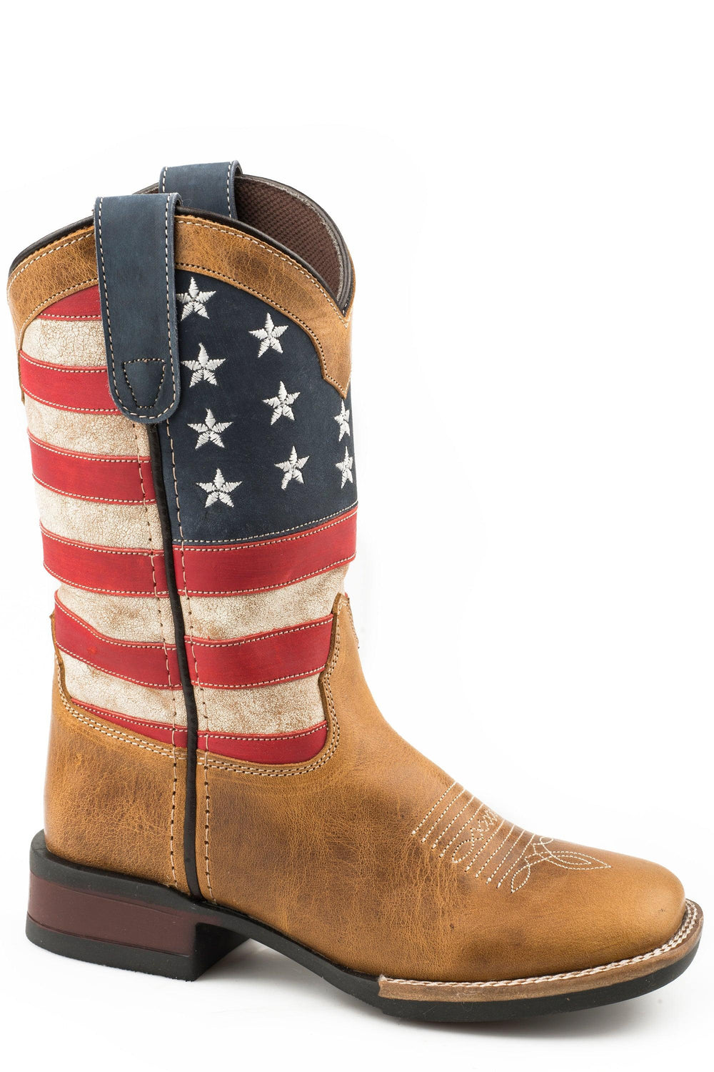 Roper Little Boys Tan Oiled Leather Vamp - Roper