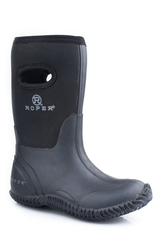 Roper Little Boys Barn Boot With Pull Hole