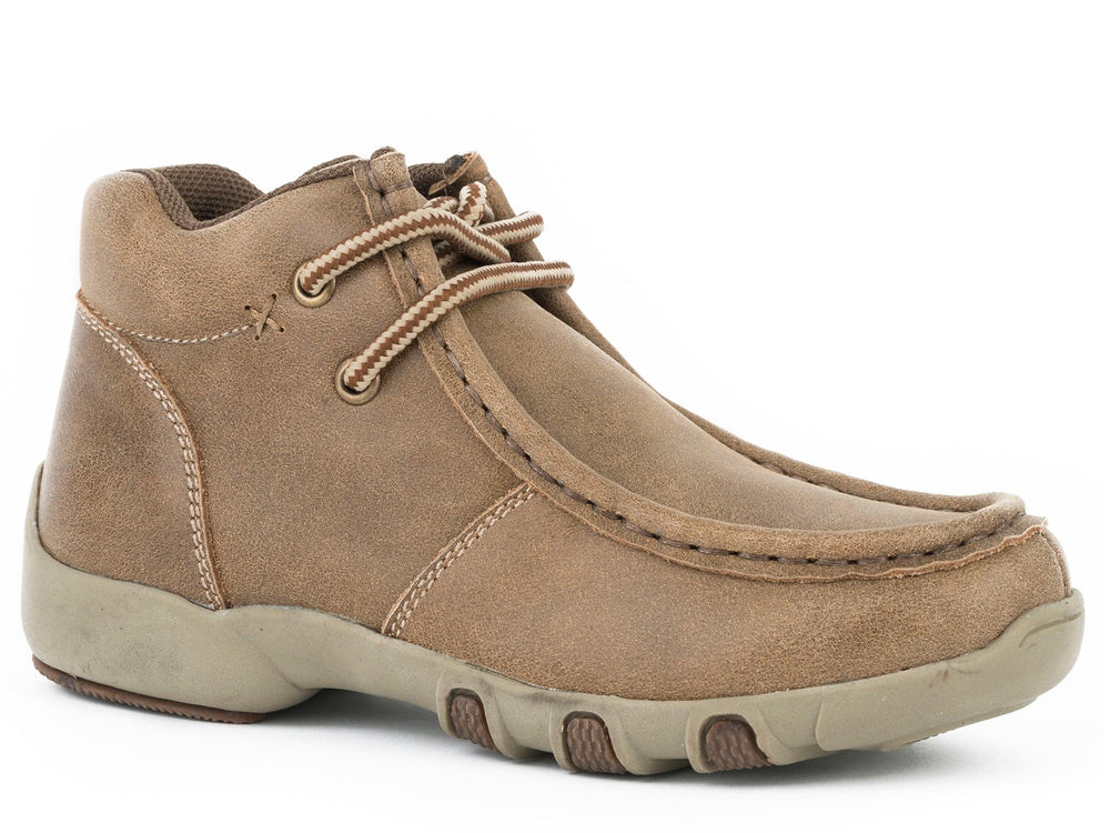 Roper Little Boys Tan Vintage Leather Chukka - Roper