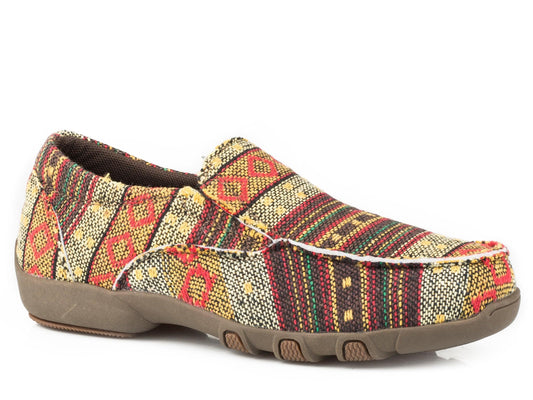 Roper Little Girls Golden Brown Multicolor Southwest - Roper