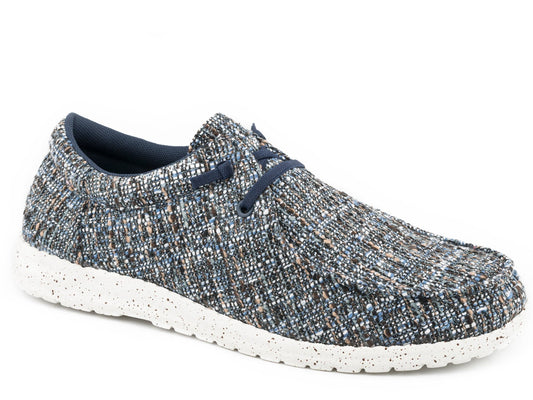 Roper Little Boys Blue Multi Fabric Upper - Roper