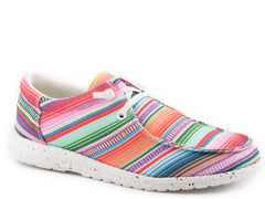Roper Little Girls Pink Serape Printed Upper - Roper