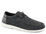 Roper Little Boys Black Upper With Multi Striped Heel - Roper