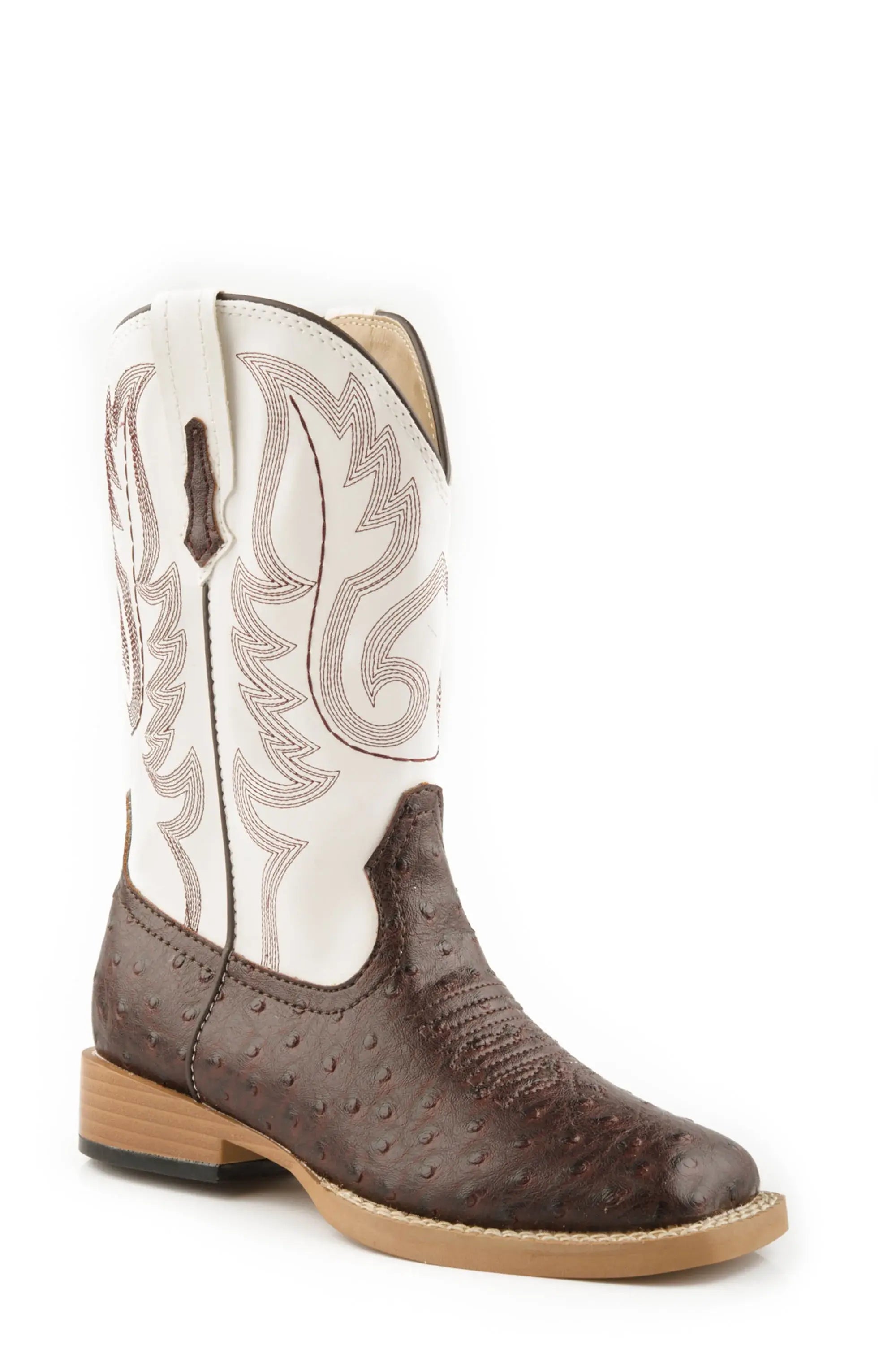 Roper Little Boys Faux Brown And Whist Ostrich - Roper - Flyclothing LLC