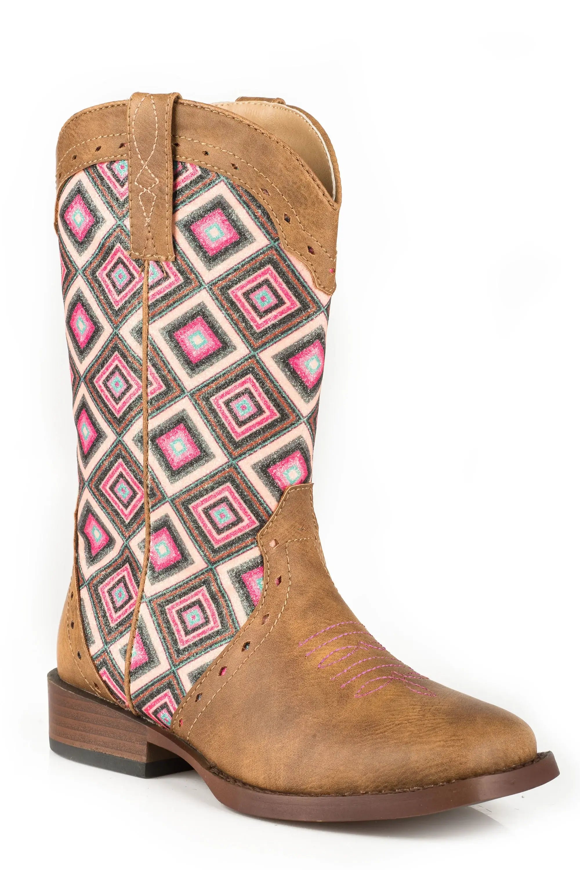 Roper Little Girls Triad Geometric Design - Roper - Flyclothing LLC